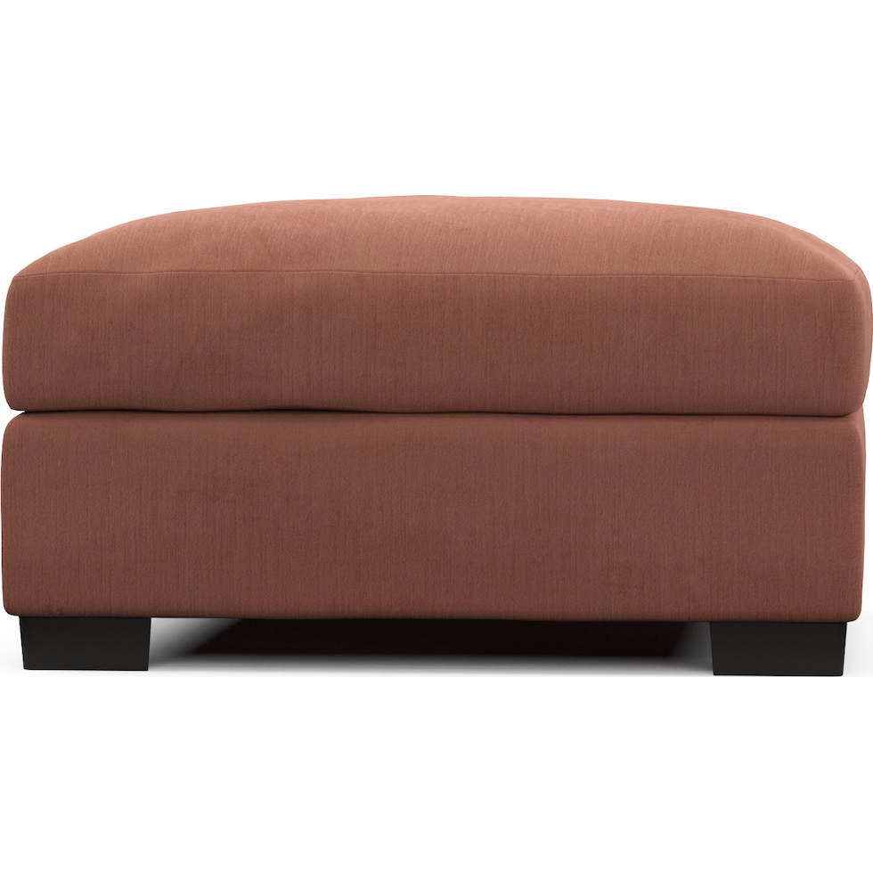 beckham pink ottoman   