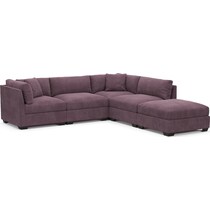 beckham purple sectional   