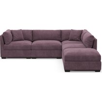 beckham purple sectional   