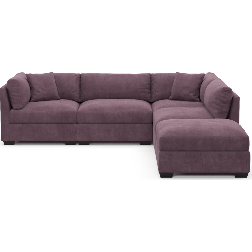 beckham purple sectional   