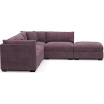 beckham purple sectional   