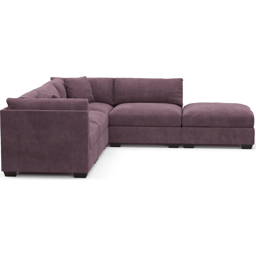 beckham purple sectional   