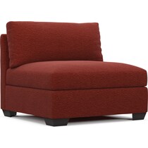 beckham red armless chair   