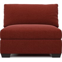 beckham red armless chair   