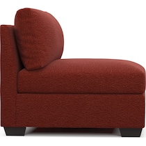 beckham red armless chair   