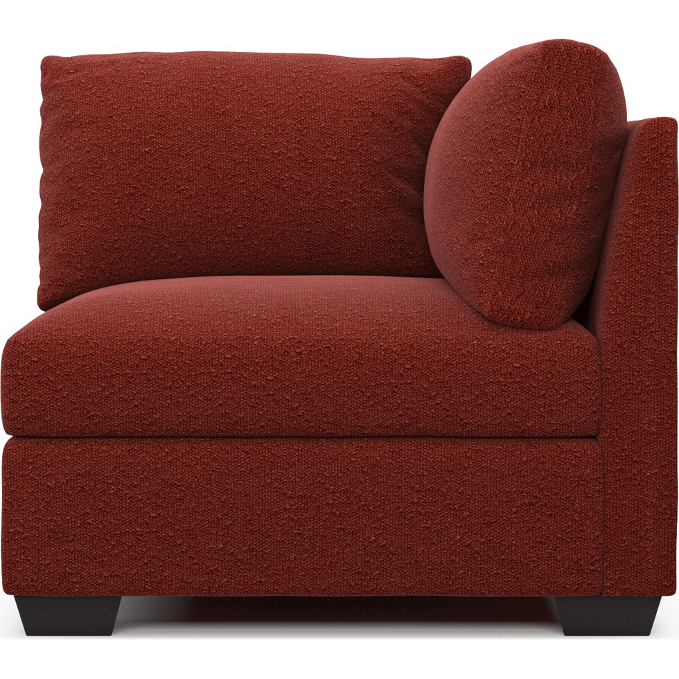 beckham red corner chair   