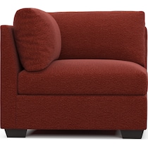 beckham red corner chair   