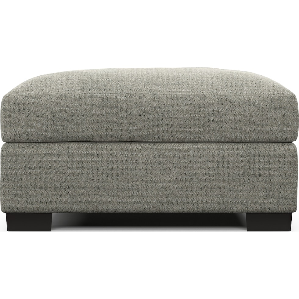 beckham red ottoman   