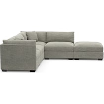 beckham red sectional   