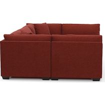 beckham red sectional   
