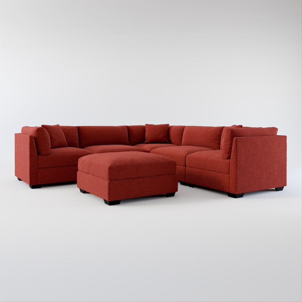 beckham red sectional web   