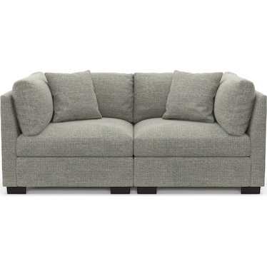 Beckham Hybrid Comfort 2-Piece Sofa - Pandora Pepper
