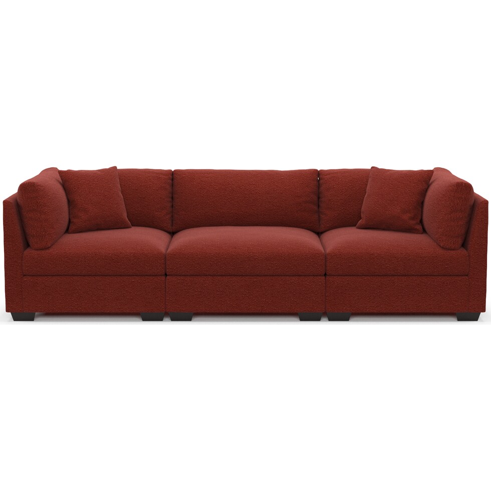 beckham red sofa   