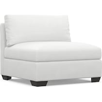 beckham white armless chair   