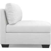 beckham white armless chair   