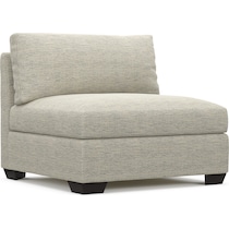 beckham white armless chair   