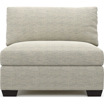 beckham white armless chair   