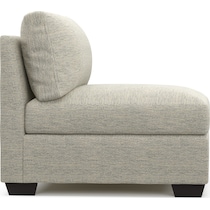 beckham white armless chair   