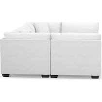 beckham white sectional   