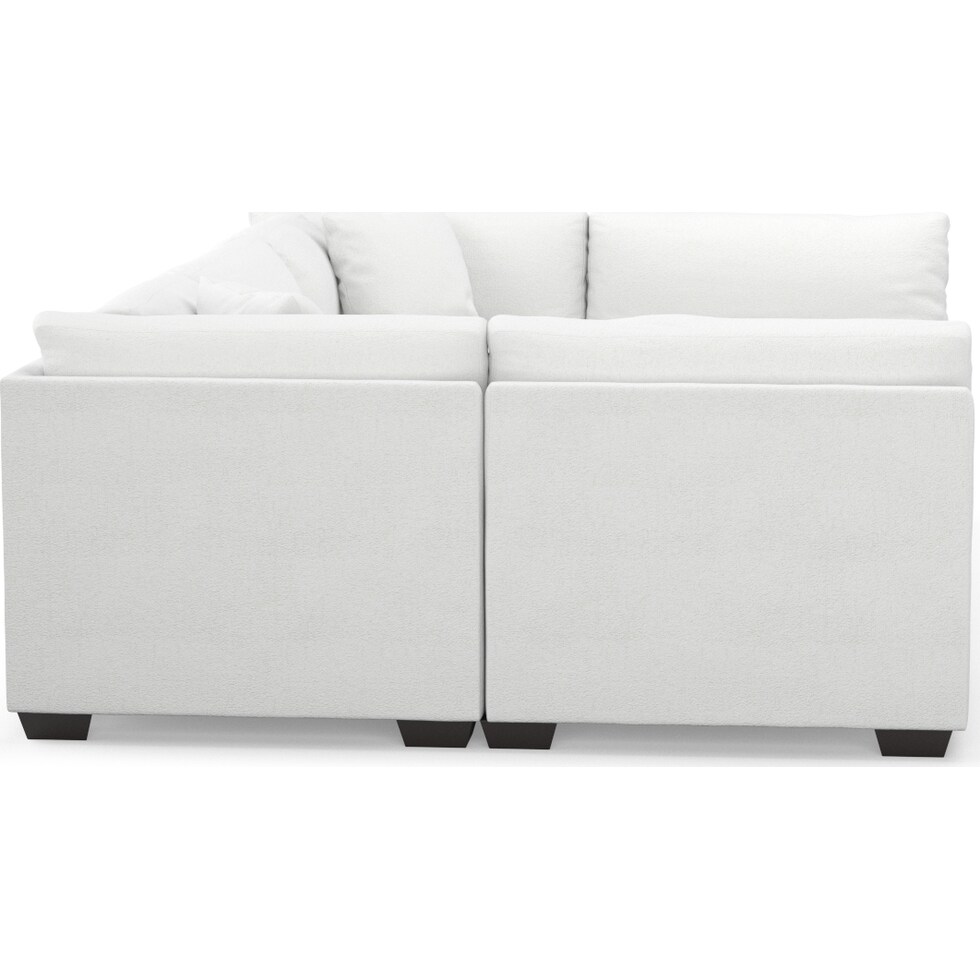beckham white sectional   
