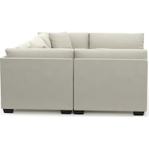 beckham white sectional   