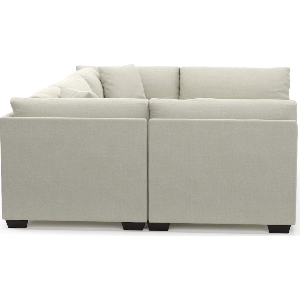 beckham white sectional   