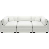 beckham white sectional   