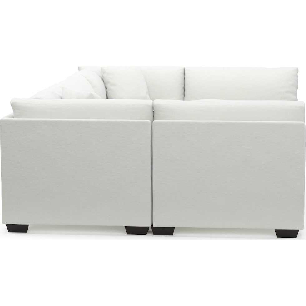 beckham white sectional   