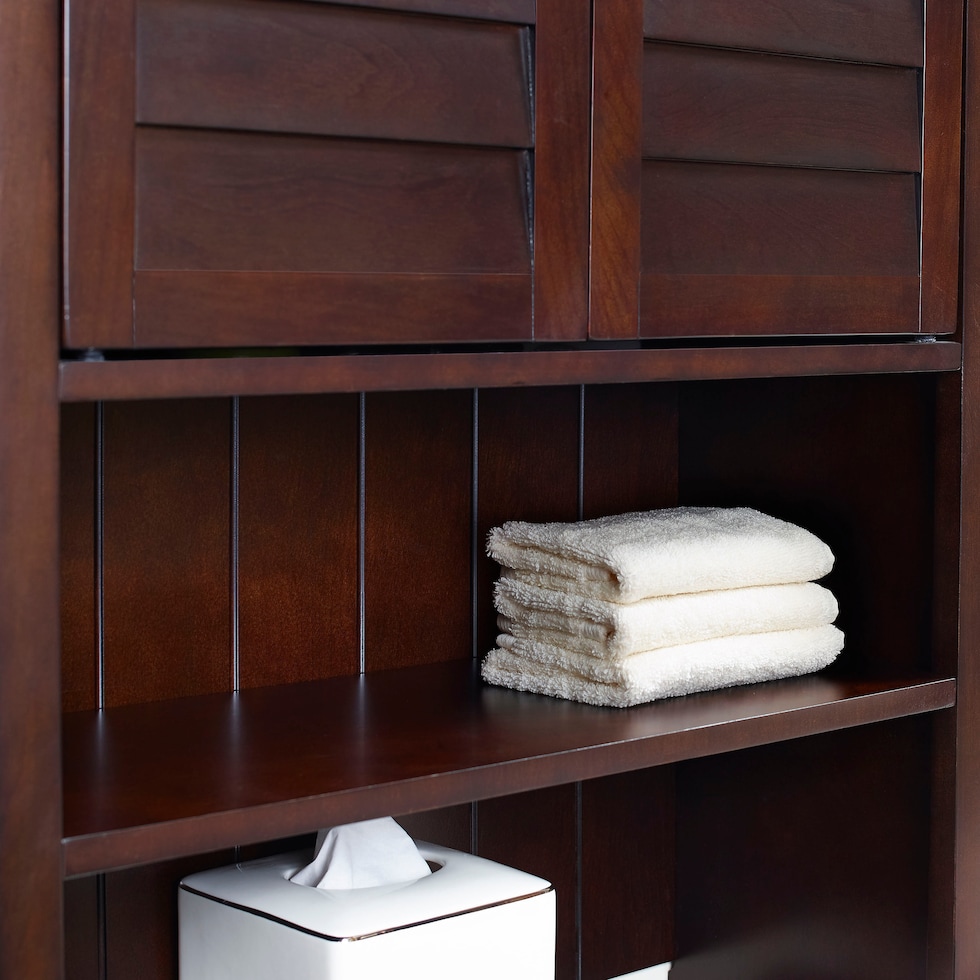 beckinsale dark brown bathroom cabinet   