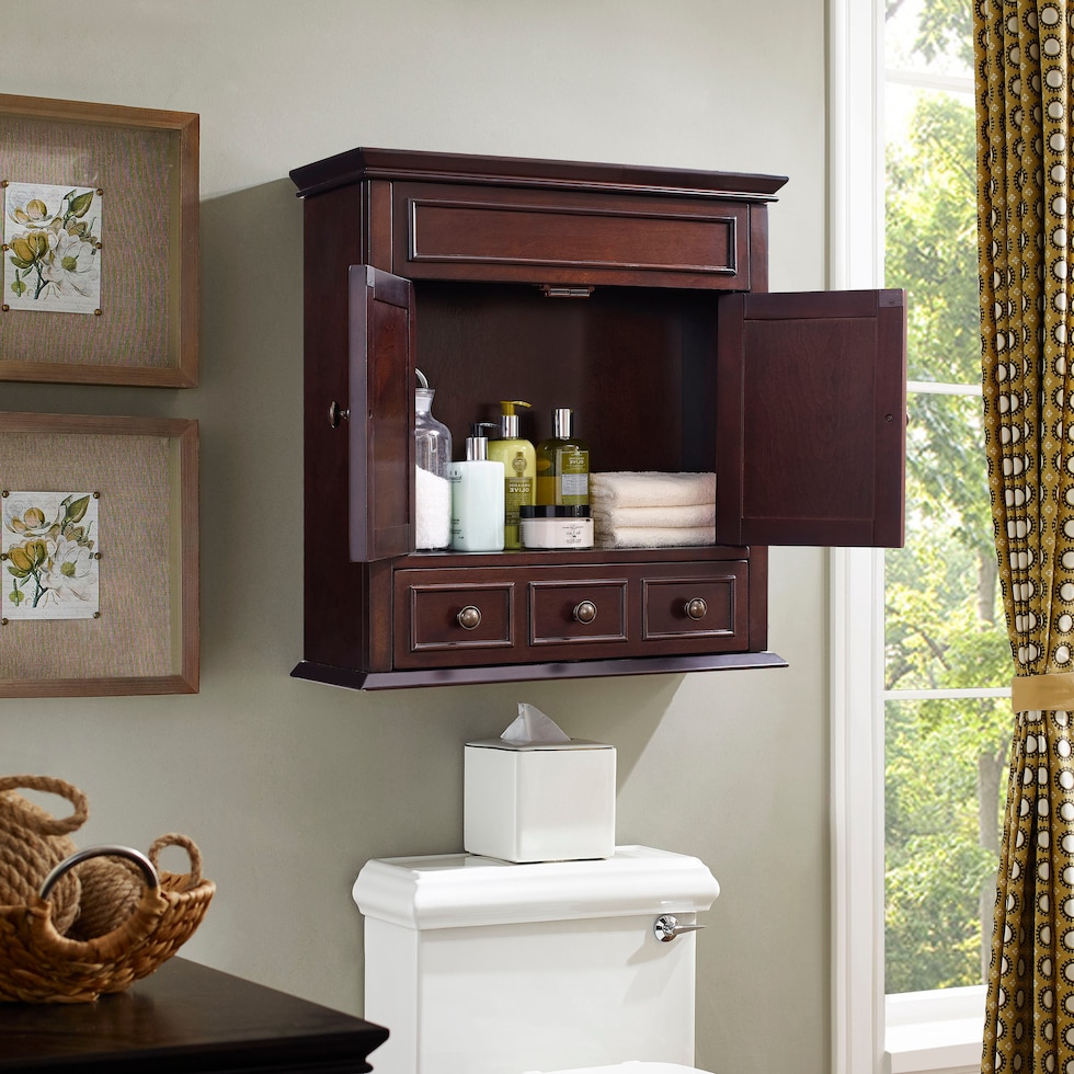 beckinsale dark brown bathroom cabinet   