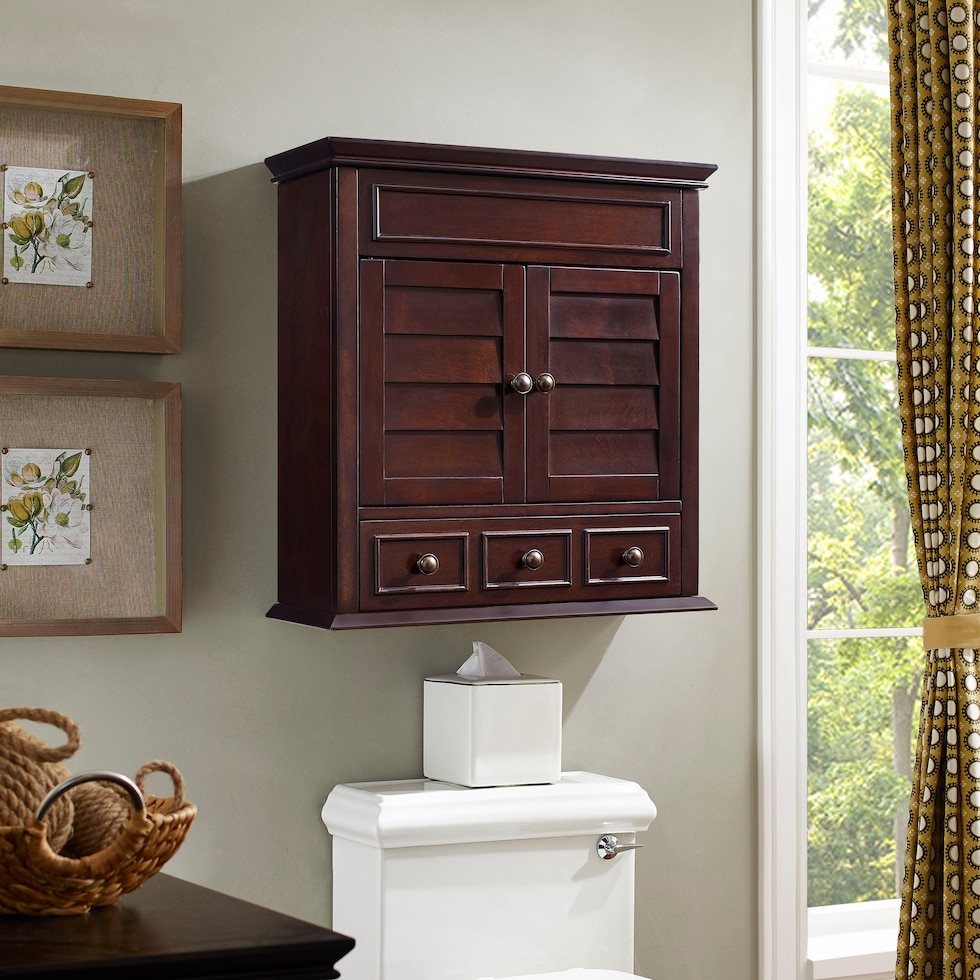 beckinsale dark brown bathroom cabinet   