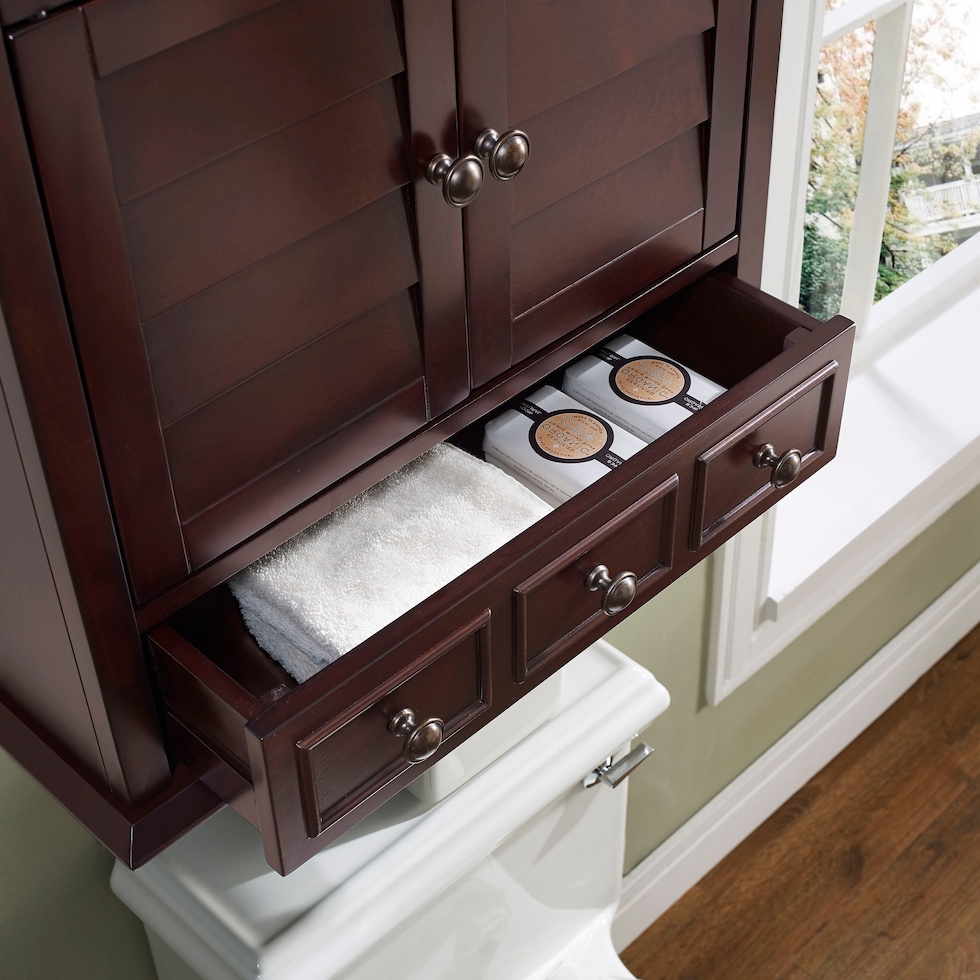 beckinsale dark brown bathroom cabinet   