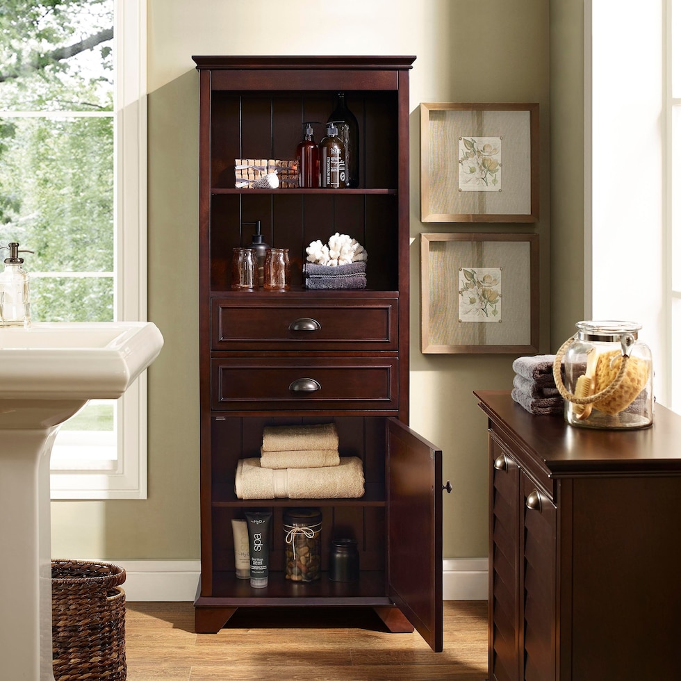 beckinsale dark brown kitchen pantry   