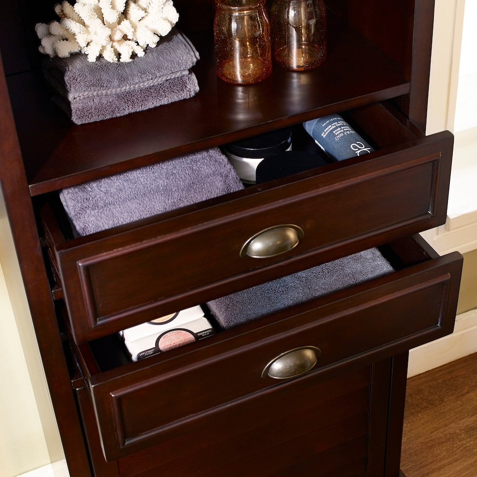 beckinsale dark brown kitchen pantry   