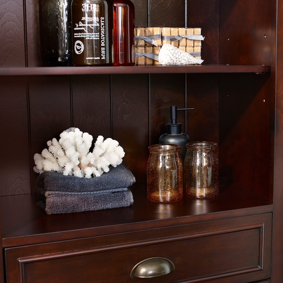 beckinsale dark brown kitchen pantry   