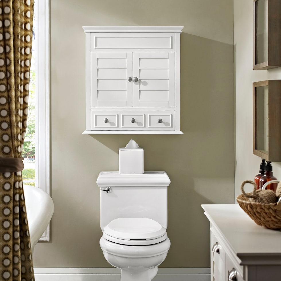 beckinsale white bathroom cabinet   