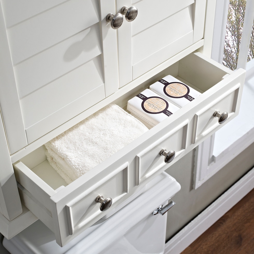 beckinsale white bathroom cabinet   