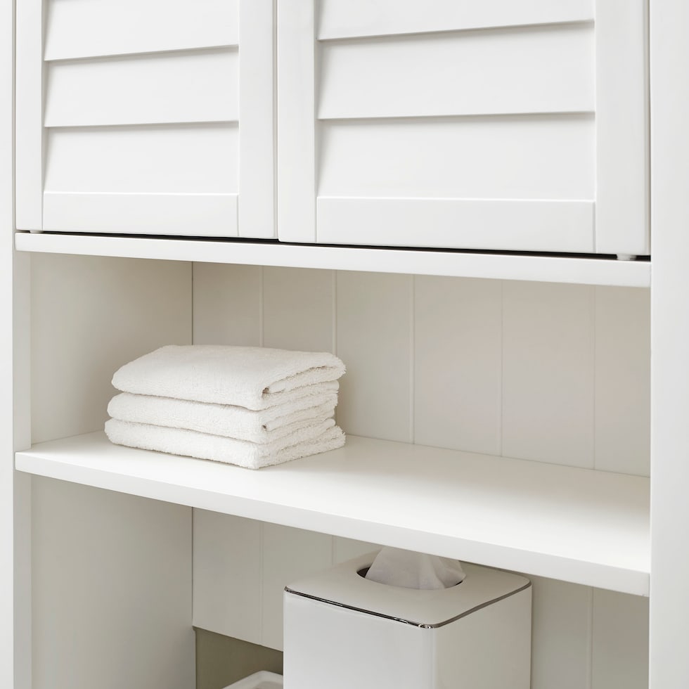 beckinsale white bathroom cabinet   