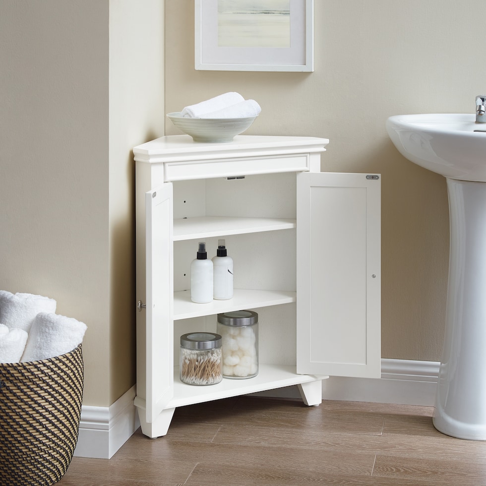beckinsale white bathroom cabinet   