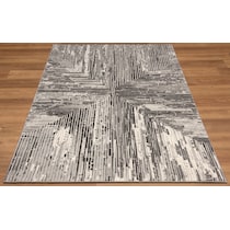 begonia gray and white area rug  x    