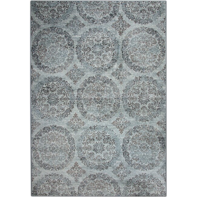 Rugs - Sonoma 5' x 8' Area Rug - Beige and Light Blue