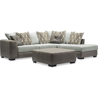 Belhaven 2-Piece Sectional with Right-Facing Chaise and Ottoman