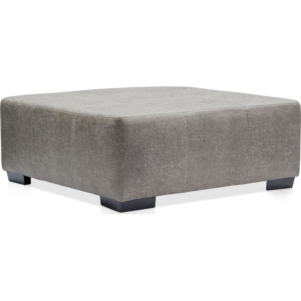 belhaven gray ottoman   