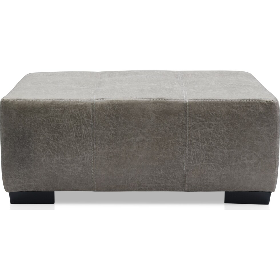 belhaven gray ottoman   