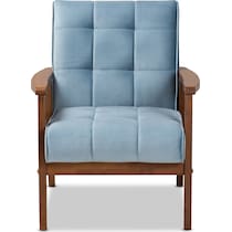 belinda blue accent chair   