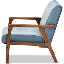 belinda blue accent chair   