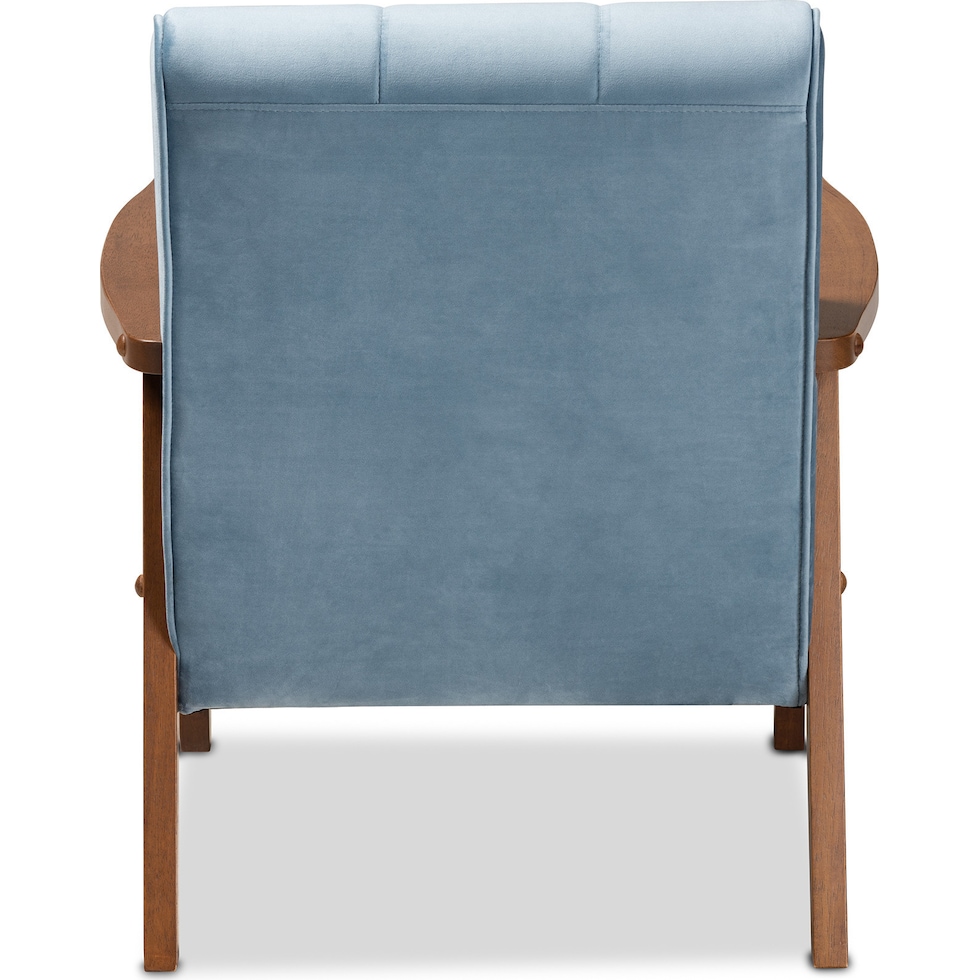 belinda blue accent chair   