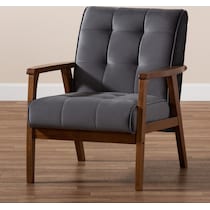 belinda gray accent chair   