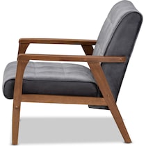 belinda gray accent chair   