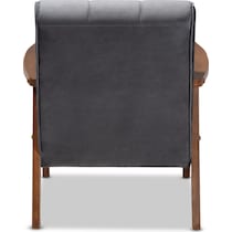 belinda gray accent chair   